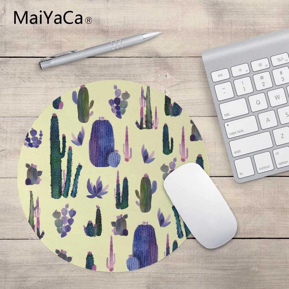 Коврик для мыши MaiYaCa garden woe prints, маленький размер, круглый коврик для мыши, Нескользящий Резиновый Коврик