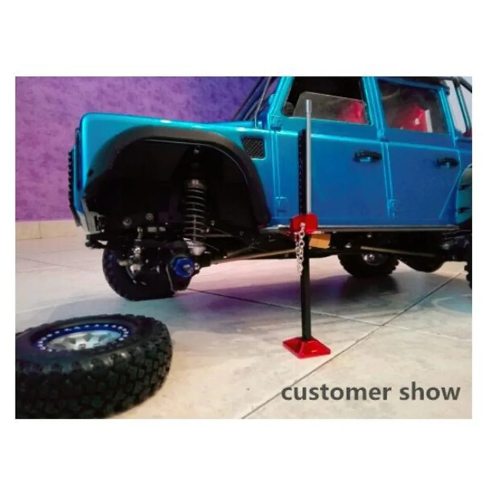 RC Rock Crawler Slideable металлический домкрат инструмент для осевого SCX10 TAMIYA CC01 RC4WD D90 D110 TF2