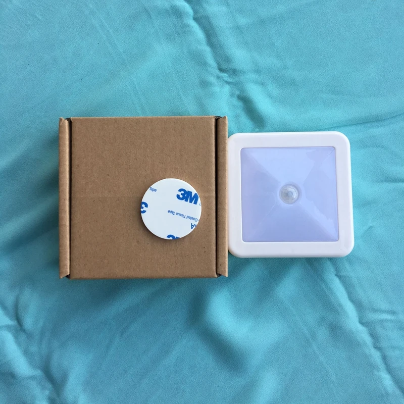 PIR Motion Sensor LED Night light Auto On Off Battery Operated Lamp Wall Light For Hallway Pathway Staircase Bedside | Освещение