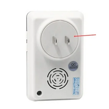 US Plug Вставной беспроводной дверной звонок Водонепроницаемый EU/US/AU/UK с 2 наружными кнопочными передатчиками+ 2 крытых приемника - Цвет: US Plug