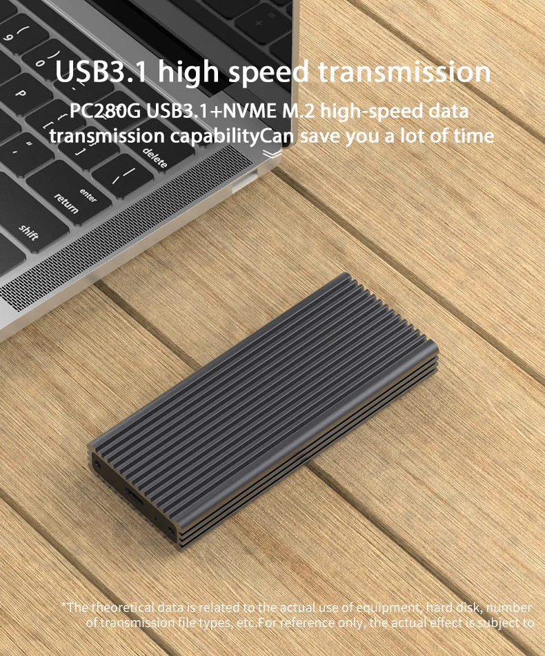Blueendless портативный ssd жесткий диск чехол M.2 для type-c usb 3,1 NVMe PCIE msata жесткий диск корпус алюминиевый для M.2 M-key