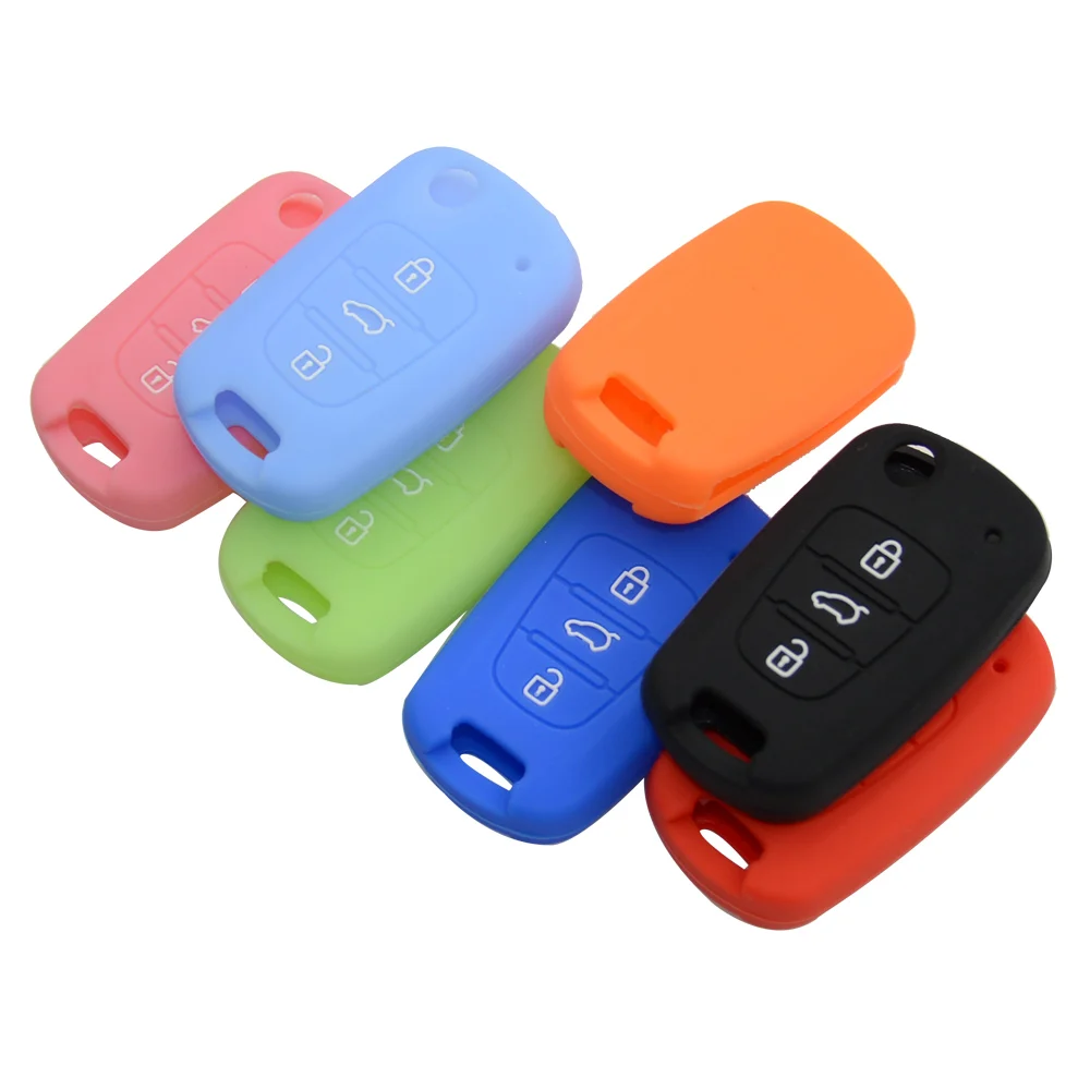 1 шт. силиконовый защитный чехол для автомобильного ключа Kia RIO K2 K5 Sportage Sorento Hyundai i20
