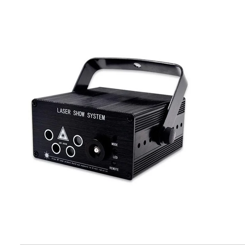 New 120 Patterns Red Green Mini Laser Projector Light DJ Disco Party Music Stage Lighting Effect With LED Blue Xmas Lights | Лампы и