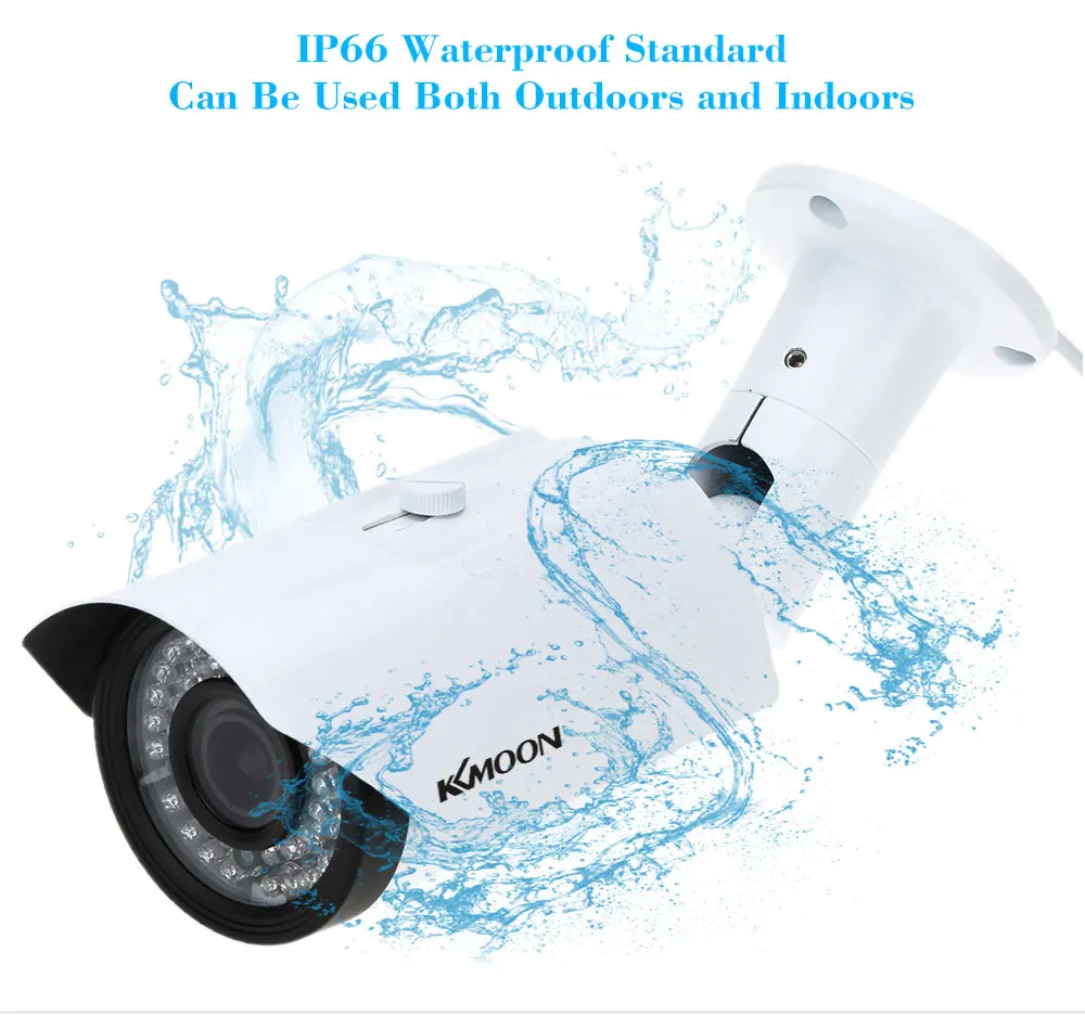 KKmoon®TP-W225BK 2,8-12 мм 1200TVL CCTV аналоговая камера 1/" SONY 42IR уличная Водонепроницаемая камера с переменным фокусным расстоянием CCTV