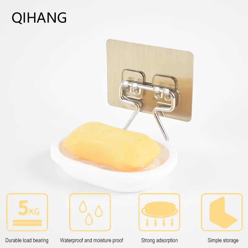 Нержавеющая сталь мыльница для ванной кухни настенный сменный лоток высокого