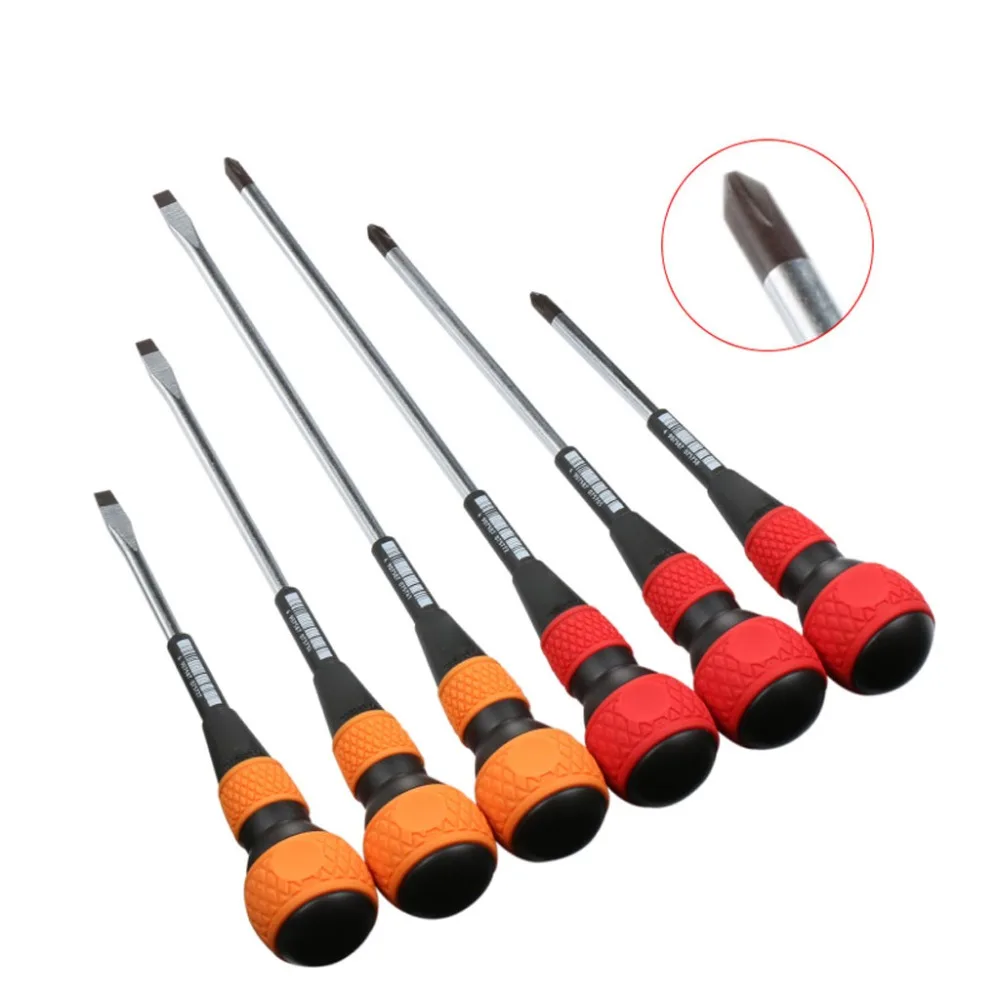 Супертвердая отвертка с шариковой рукояткой сильная Магнитная Philips Метрическая