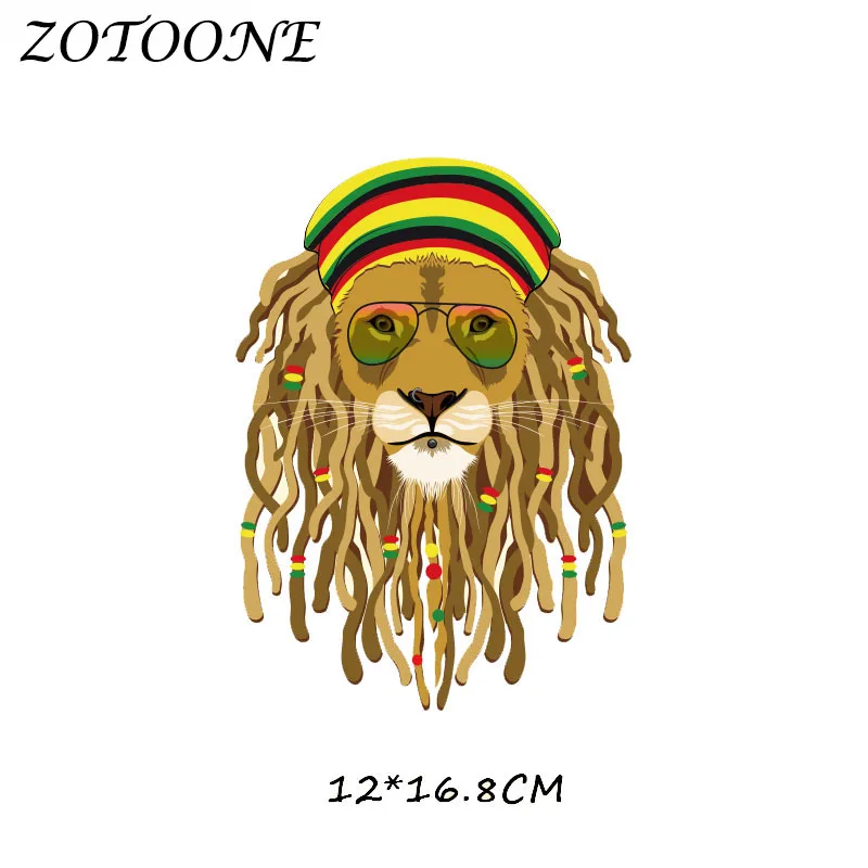 ZOTOONE очки Африке нашивка со львом для костюмы гладить на передачи тепла одежды
