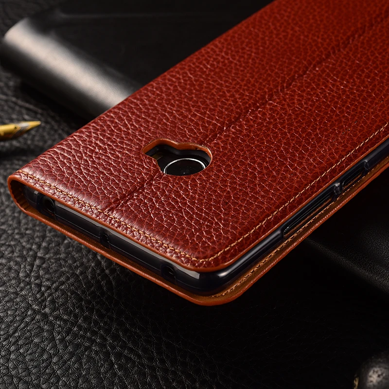 Чехол для Xiaomi mi Note 2 откидной подставка из натуральной кожи|note case|note 2mi note |