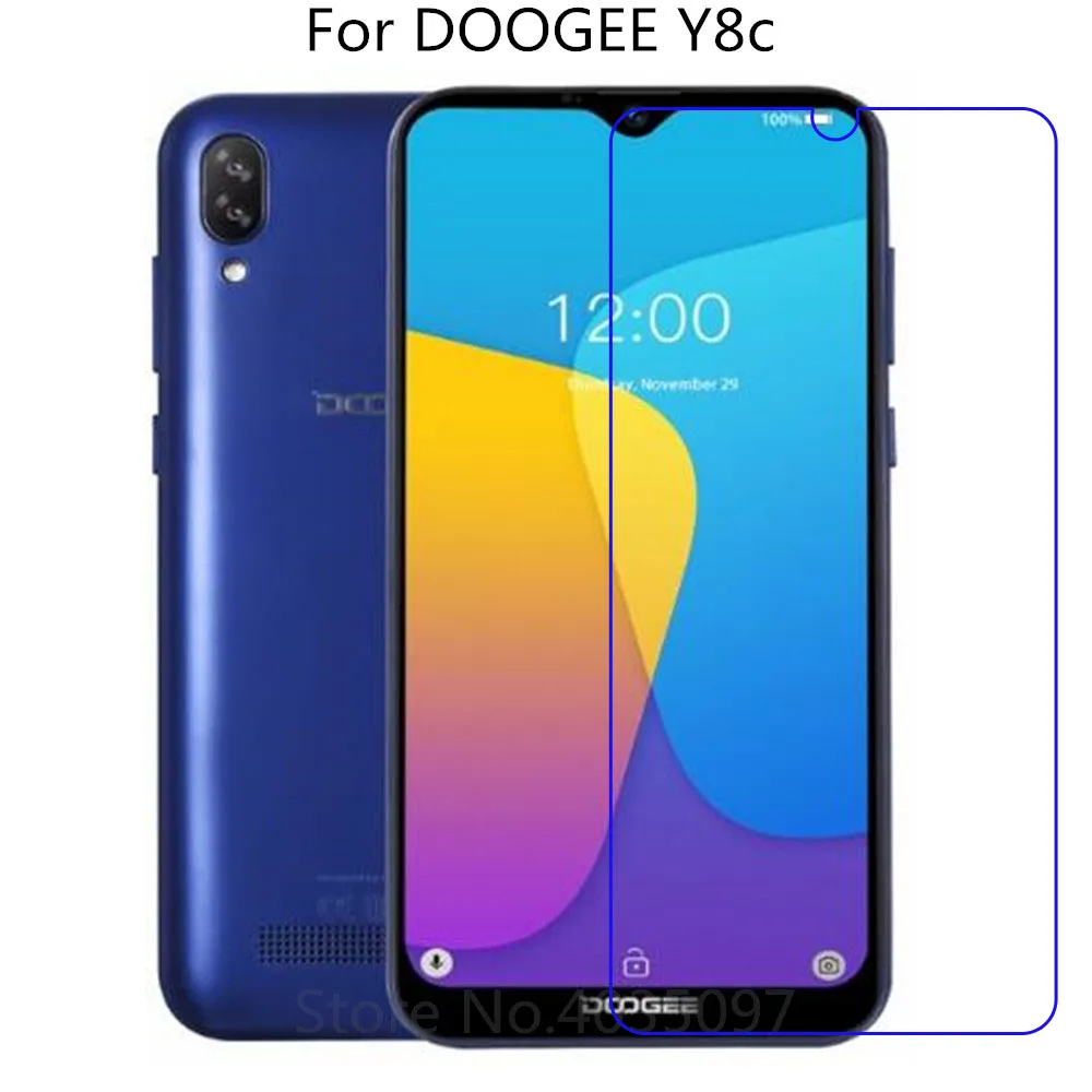 2 шт Для Doogee Y8C закаленное стекло 9H 2.5D Защита экрана для смартфон стеклянная