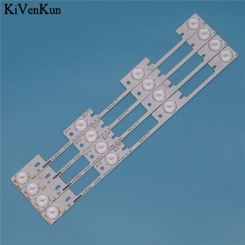 Светодиодная лента для телевизоров Toshiba 40L2400, 40L540040, 40L2400U, L2400U, DL3944, DL4045, 4 лампы, 326 мм