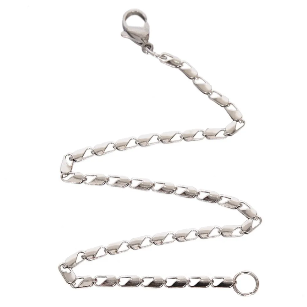 Мужской браслет из нержавеющей стали серебряный звено цепи|bracelet stainless steel|steel