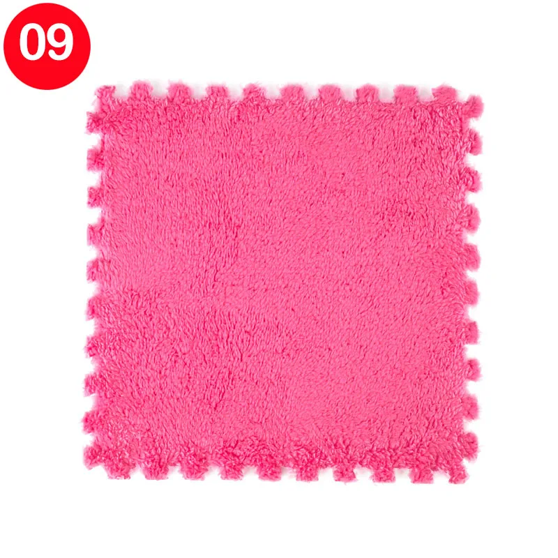 09 color 8Pcs 30x30cm DIY magic Jigsaw woonkamer slaapkamer kinderen kids soft patchwork tapijt Splice antislip puzzel klimmen carpet - Цвет: 09 color