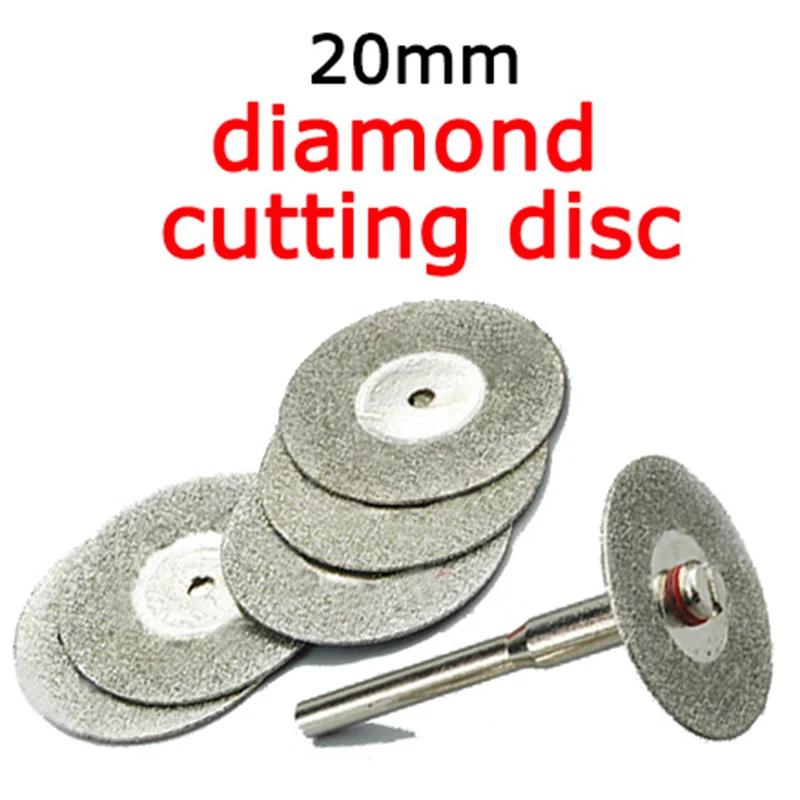 

10pcs mini cutting disc diamond disc wheel diamond grinding wheel 20 mm rotary tool circular saw blade abrasive for dremel