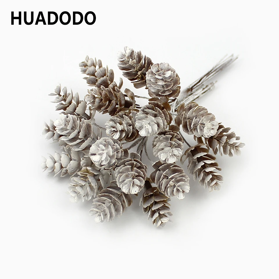 HUADODO 10 шт. искусственные цветы ананасовая трава сосновые орехи конусы для свадьбы