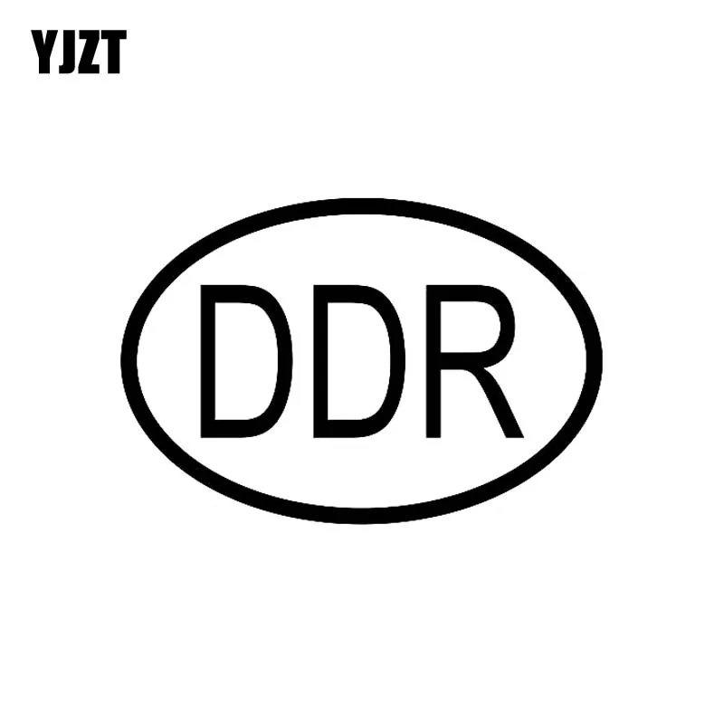YJZT 13 6 см * 9 3 DDR немецкий код страны овальная Автомобильная Наклейка Виниловая