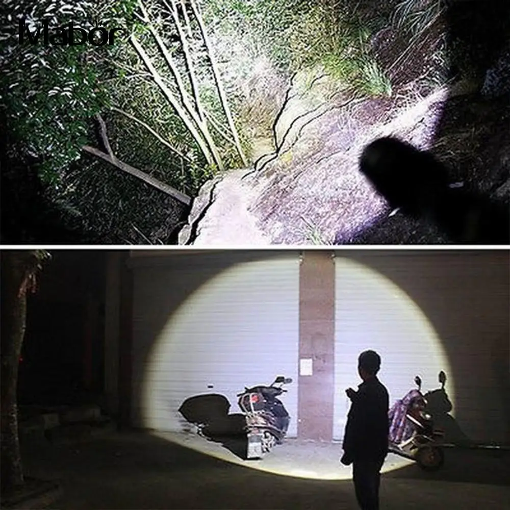 1pcsED Flashlight Waterproof 1000LM 3W T6 Black Hiking Camping Tactical Military Cycling Outdoor Sporting Climbing Emergent Lamp | Лампы и