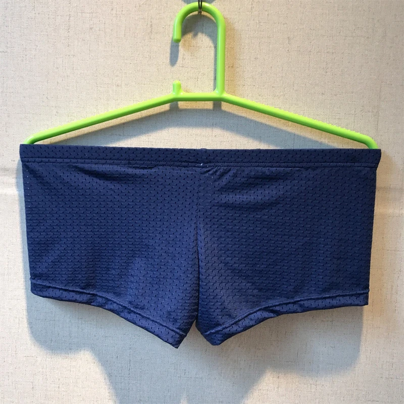 Однотонные дышащие мужские трусы-боксеры больших размеров удобное воздушное