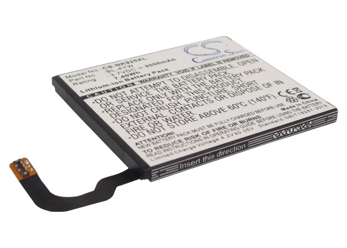 Аккумулятор Cameron Sino на 2000 мАч для Nokia/Microsoft Catwalk Lumia 925 2 925T|2000mah battery|cameron sinobattery 2000mah |