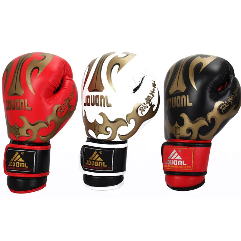 Новинка 2016 Мужские Полиуретановые боксерские перчатки 10 унций для муай-тайского