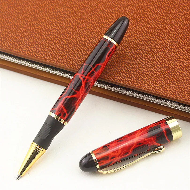 

Jinhao 450 Orange gold clip colours Rollerball Pen High Quality luxury office school Stationery material supplies Full metal