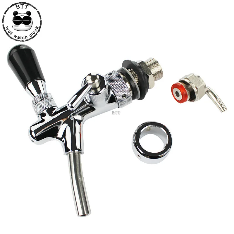 

1 шт. нержавеющая сталь G5/8 пивной кран регулируемые пивные головки кран регулятор потока переключатель хвостовик красное вино диспенсер