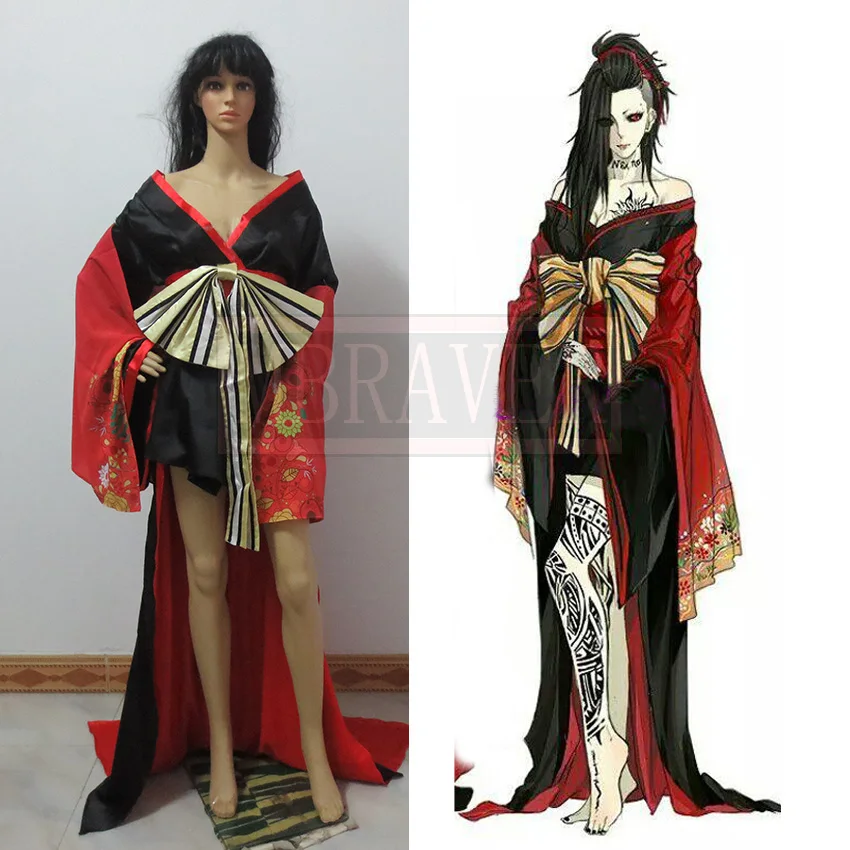 

Tokyo Ghoul Uta cos kimono Dress Traditional Cosplay Costumes female ver Halloween costume for adult