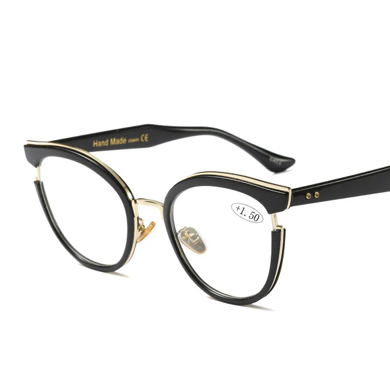 

New Design Women's Quality Reading Glasses Fashion Full Rim Round Style Presbyopia Eyewear for Women