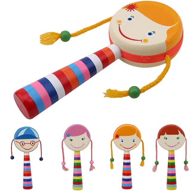 Раннего развития образования погремушки игрушки Творческий Улыбка пожимая