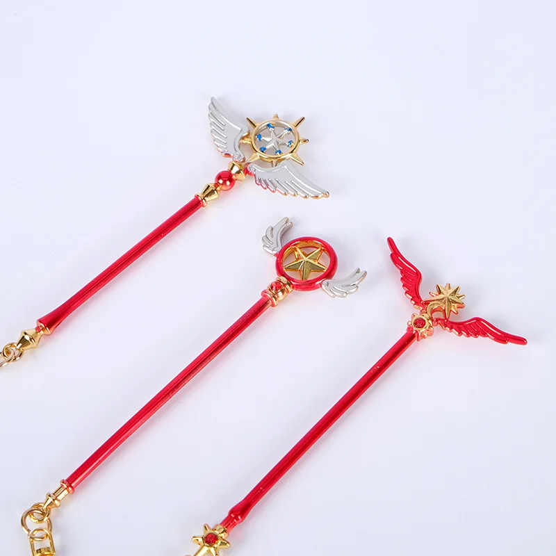 1 шт. Косплей Аниме карточка Captor Sakura Action напечатанный рисунок clow Head Magic Stick Wings
