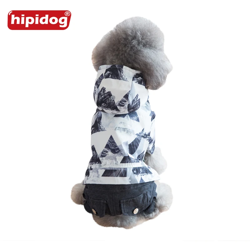 Hipidog собака зимняя утолщенная парка одежда Домашние животные теплая толстовка с
