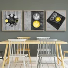 Творческий Кофе чашки изображения домашний Декор стены искусства Скандинавская Картина на холсте минималистский современное искусство, принт и плакат для Кофе дом