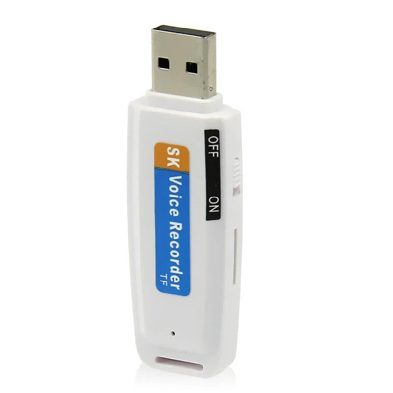 USB 2.0 Digital Audio Voice Recorder Dictaphone Flash Drive U-Disk Converter U Disk Shaped Recording Pen Adapter Support TF |