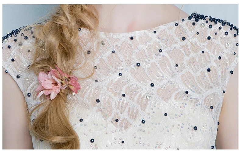 Элегантные кружевные платья с прозрачным вырезом и бусинами Vestidos De Festa Longo