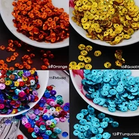 many colors 6mm diy round cup sequins beads paillettes loose ab dress shoes craft jewelry accessories