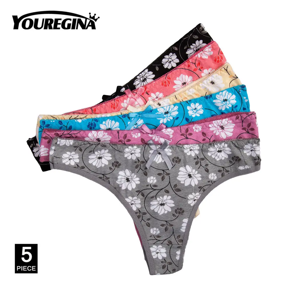 D Mixed color-5 pcs Сексуальные стринги хлопковые трусы для Для женщин стринги с задней части женского нижнего белья нижнее белье трусы бикини с низкой посадкой Прозрачный 5 шт./компл - Цвет: D Mixed color-5 pcs