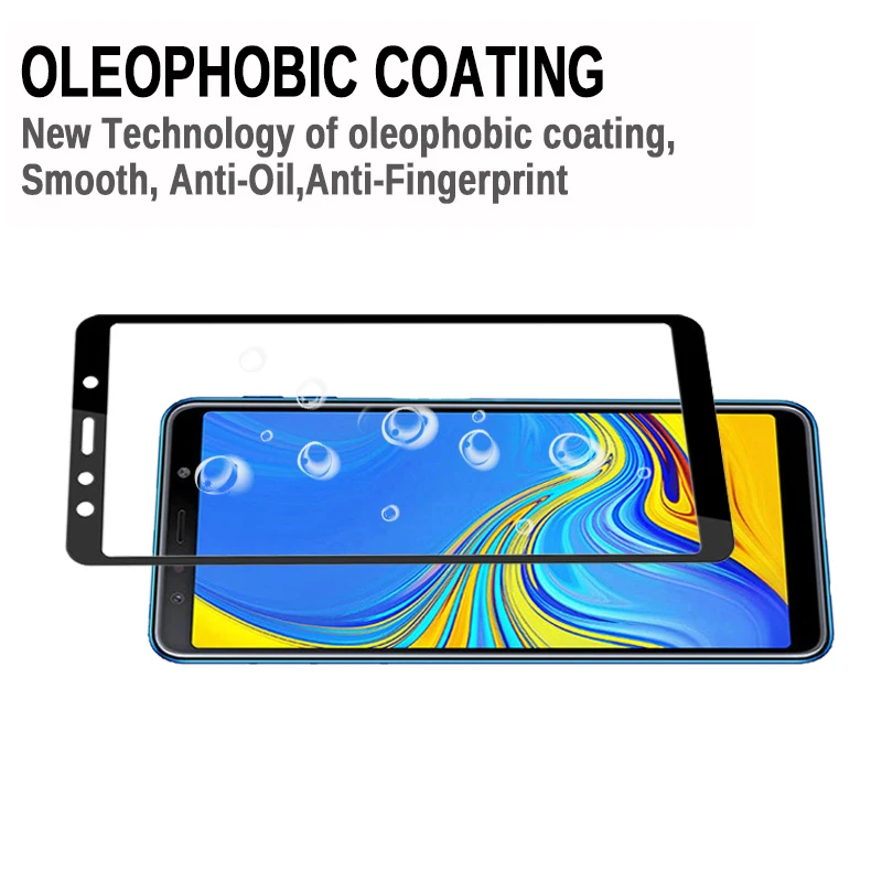 Защитное стекло для samsung A7, Защита экрана для Galaxy A7 A750 A 7, закаленное стекло для samsung A7 6," дюймов, HD Прозрачная