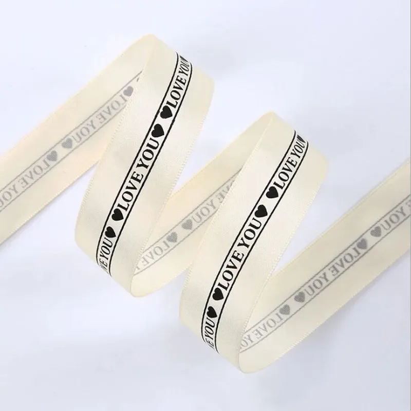 same as pic 2,5 см лента с цветами "forever love and love you" Упаковка букета "сделай сам" материалы ручной работы бант для цветов - Цвет: same as pic