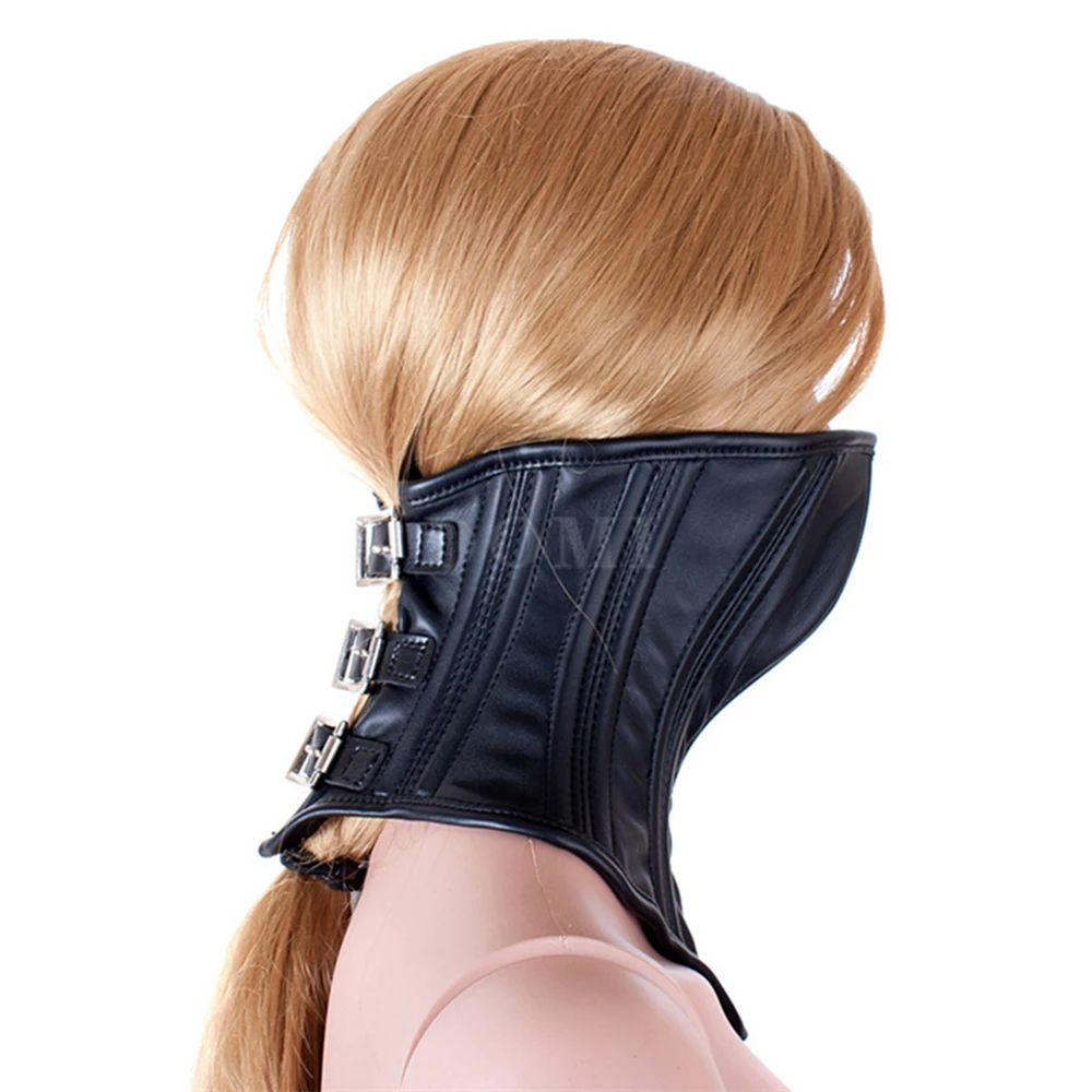 Женская ограничительная маска на половину лица воротник для шеи секс товары|sex|sex