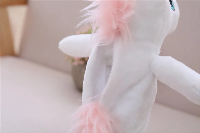 1 шт. 25 см Электрический Единорог Kawaii ходьба и говорящая мягкая игрушка для животных звукозапись плюшевый игрушечный Единорог для детей подарок для детей