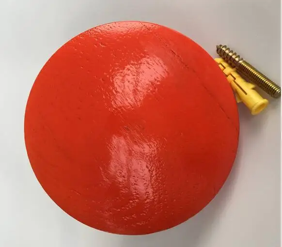 Red Настенная вешалка для одежды, деревянная вешалка для пальто, круглый крючок с грибами, настенная вешалка, деревянные крючки для пальто, красивое украшение для дома - Цвет: Red