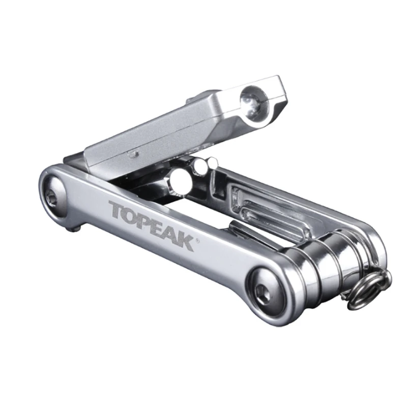 TOPEAK мини складной портативный инструмент для ремонта велосипеда сочетание высокой прочности 7 функций со светодиодный лампой TT2549 угловой ключ на шесть размеров