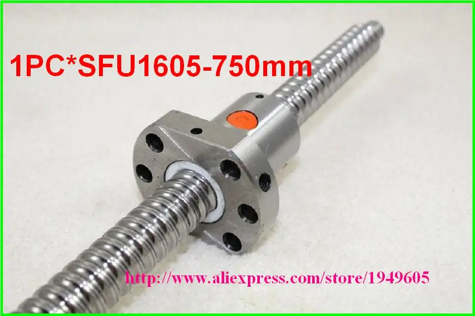 SFU1605 Набор = 1 шт. sfu 1605 шариковый винт L750mm + шариковая гайка для ЧПУ|for cnc|sfu 1605ballnut for