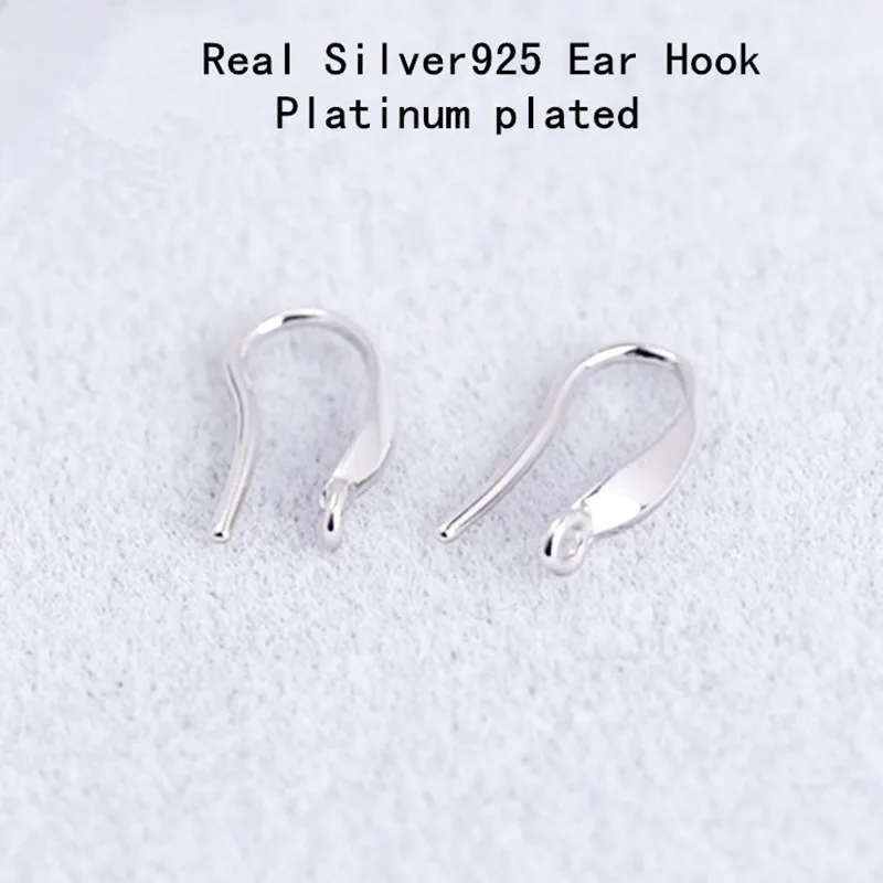 Оптовая продажа искусственные украшения крючок для ушей из настоящего серебра 925