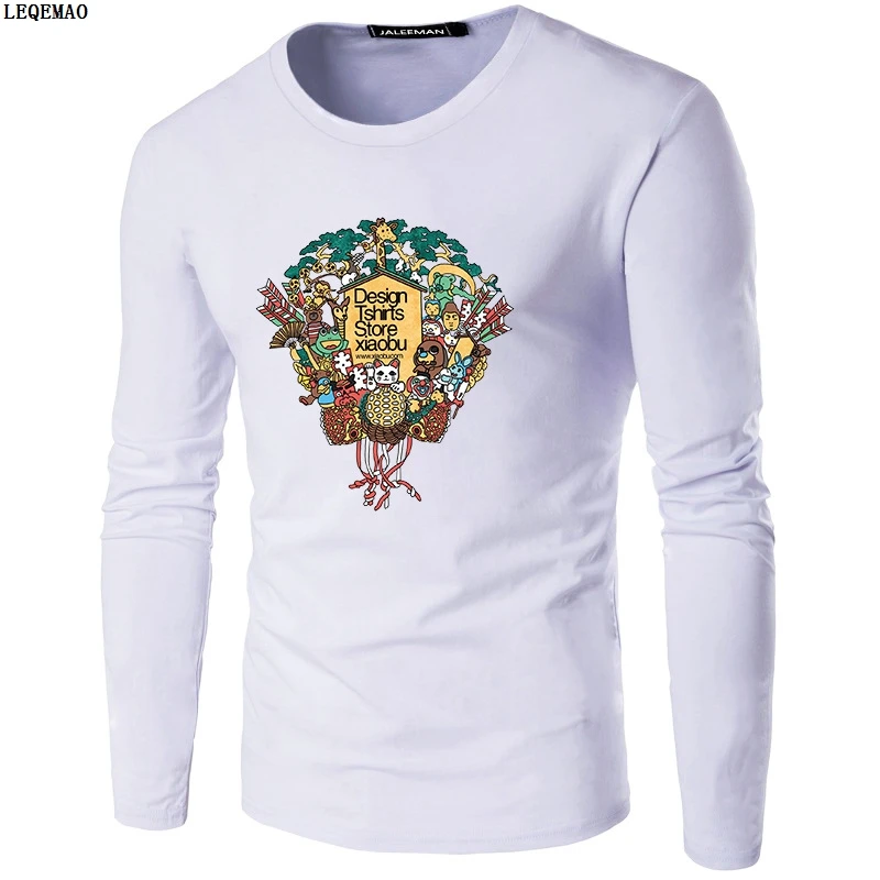 Высокое Качество Tee Shirt Мужчины Забавный Зоопарк Набивным Рисунком Футболка