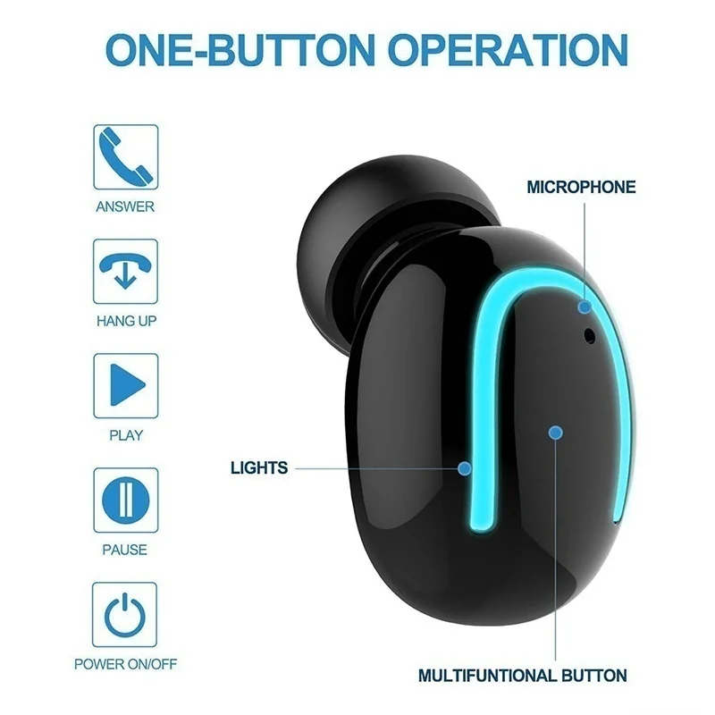 Bluetooth 5,0 наушники-вкладыши TWS с Беспроводной наушников Bluetooth наушники гарнитуры спортивные наушники игровая гарнитура для мобильного телефона Samsung Xiaomi Huawei PK HBQ