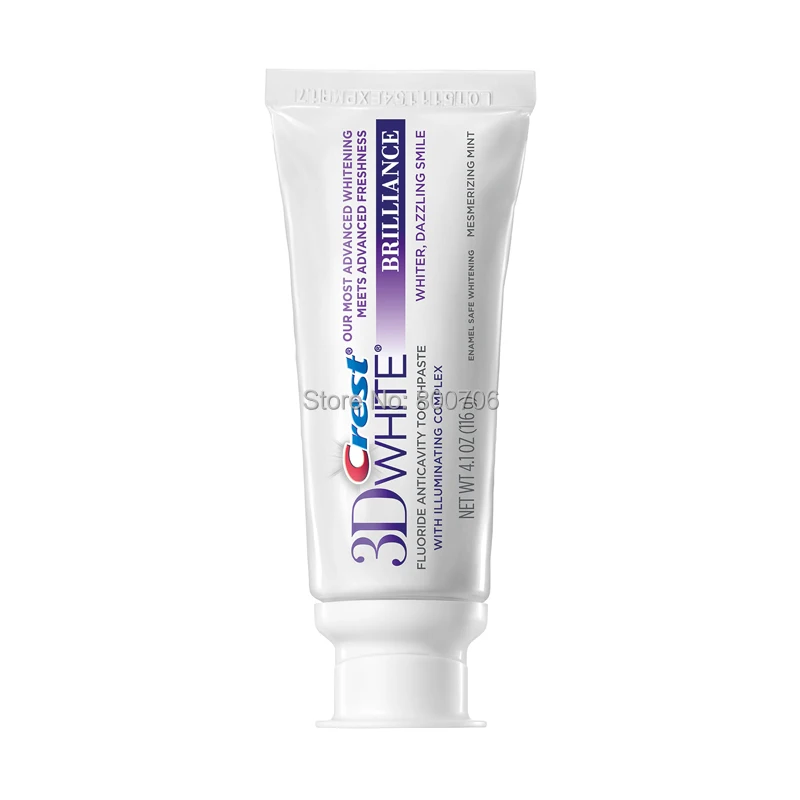 Белая зубная паста 6 Crest 3D Brilliance 4 1 унции яркая перечная мята|white toothpaste|crest 3d white