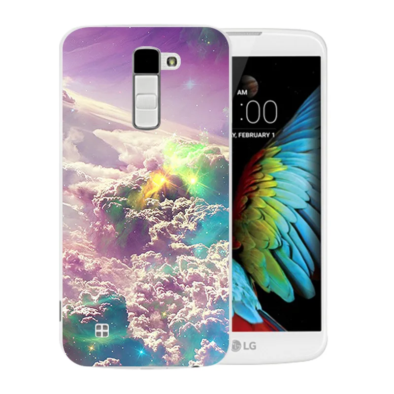 For LG K10 LTE K420N K430 K430ds F670 Soft TPU Back Cover Starry Sky Pattern for K410 Matte Full Protect Phone Case |
