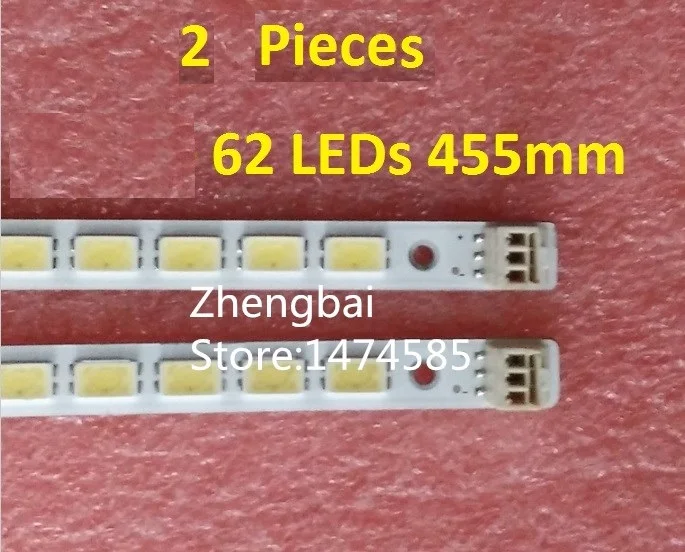 

2 Piece/lot for sony KDL-40EX520 LED backlight bar LJ64-02826A STS400A42_62LED_REV.1 62 LEDs 455mm