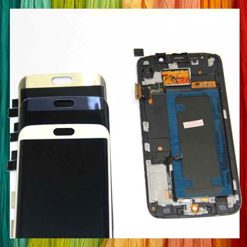100% протестированный ЖК экран с сенсорным дигитайзером для Samsung Galaxy S6 Edge G925F G925A