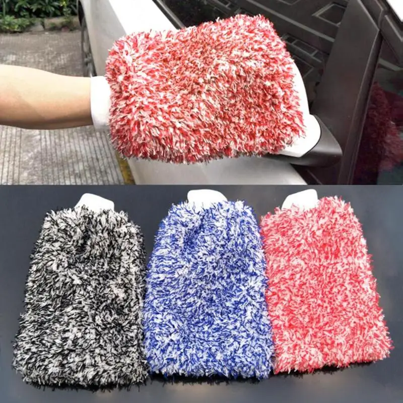 Суперудобная Чистящая варежка из микрофибры перчатка для чистки автомобиля мягкое поглощение воды дома окна автомобиля Мойка Чистка перчатка Ткань Кухня мыть перчатки